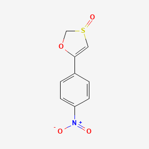 molecular formula C9H7NO4S B14681252 5-(4-Nitrophenyl)-1,3-oxathiole 3-oxide CAS No. 38709-94-3