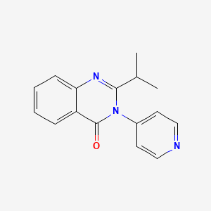 4(3H)-Quinazolinone, 2-(1-methylethyl)-3-(4-pyridinyl)-