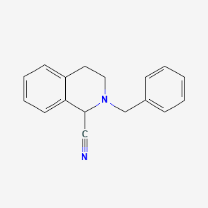 molecular formula C17H16N2 B14681301 2-Benzyl-1,2,3,4-tetrahydroisoquinoline-1-carbonitrile CAS No. 37039-47-7