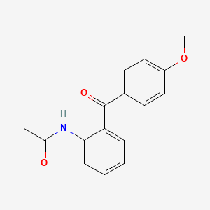 molecular formula C16H15NO3 B14681338 n-[2-(4-Methoxybenzoyl)phenyl]acetamide CAS No. 36188-55-3