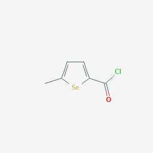 molecular formula C6H5ClOSe B14681345 5-Methylselenophene-2-carbonyl chloride CAS No. 30468-07-6