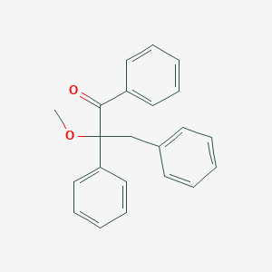 molecular formula C22H20O2 B14681359 2-Methoxy-1,2,3-triphenylpropan-1-one CAS No. 27962-37-4