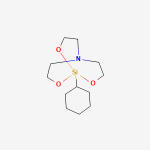 molecular formula C12H23NO3Si B14681382 1-Cyclohexylsilatrane CAS No. 31865-49-3