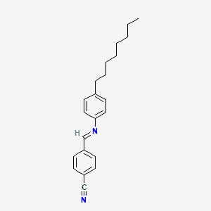 4-{(E)-[(4-Octylphenyl)imino]methyl}benzonitrile