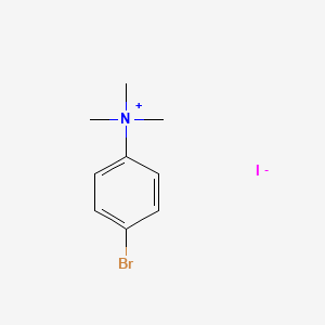 molecular formula C9H13BrIN B14681430 4-Bromo-N,N,N-trimethylanilinium iodide CAS No. 33046-25-2