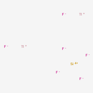 molecular formula F6SiTl2 B14681436 Thallium(I) fluosilicate CAS No. 27685-40-1