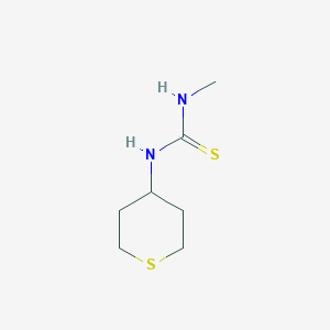 molecular formula C7H14N2S2 B14681449 Thiourea, N-methyl-N'-(tetrahydro-2H-thiopyran-4-yl)- CAS No. 33044-14-3