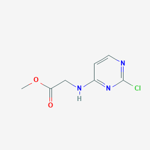 B1468145 Methyl 2-[(2-chloropyrimidin-4-yl)amino]acetate CAS No. 1160727-76-3