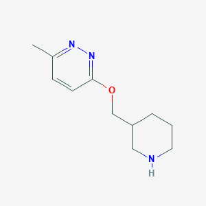molecular formula C11H17N3O B1468146 3-Methyl-6-(piperidin-3-ylmethoxy)pyridazine CAS No. 1247415-18-4
