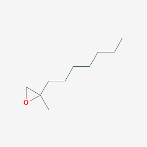 molecular formula C10H20O B14681487 2-Heptyl-2-methyloxirane CAS No. 35270-98-5
