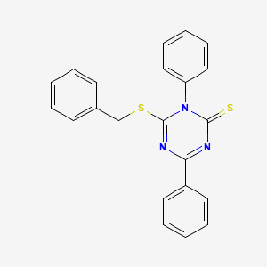 6-(Benzylsulfanyl)-1,4-diphenyl-1,3,5-triazine-2(1H)-thione