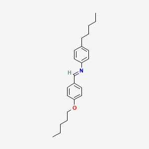 (E)-1-[4-(Pentyloxy)phenyl]-N-(4-pentylphenyl)methanimine