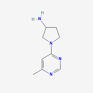 B1468150 1-(6-Methylpyrimidin-4-yl)pyrrolidin-3-amine CAS No. 1239728-86-9