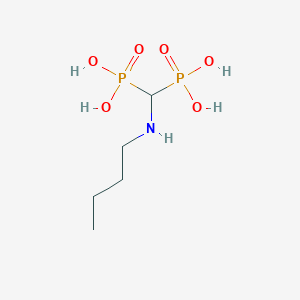 molecular formula C5H15NO6P2 B14681516 [(Butylamino)methanediyl]bis(phosphonic acid) CAS No. 32579-17-2