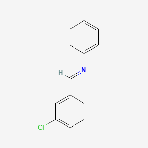 molecular formula C13H10ClN B14681522 m-Chlorobenzylideneaniline 