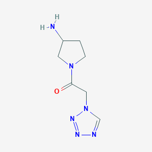 molecular formula C7H12N6O B1468155 1-(3-aminopyrrolidin-1-yl)-2-(1H-tetrazol-1-yl)ethan-1-one CAS No. 1247917-51-6