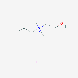 molecular formula C7H18INO B14681554 N-(2-Hydroxyethyl)-N,N-dimethylpropan-1-aminium iodide CAS No. 32492-73-2