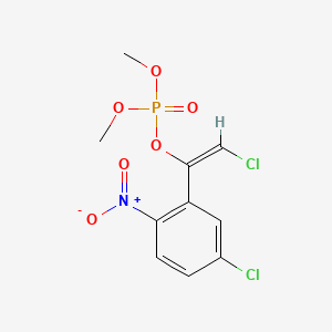 2-Chloro-1-(5-chloro-2-nitrophenyl)ethenyl dimethyl phosphate