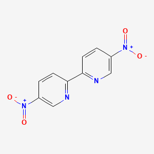 molecular formula C10H6N4O4 B14681568 5,5'-Dinitro-2,2'-bipyridine CAS No. 39858-84-9