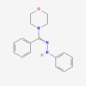 4-[Phenyl(2-phenylhydrazinylidene)methyl]morpholine