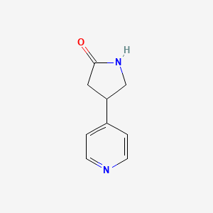 molecular formula C9H10N2O B1468159 4-(ピリジン-4-イル)ピロリジン-2-オン CAS No. 1268132-89-3