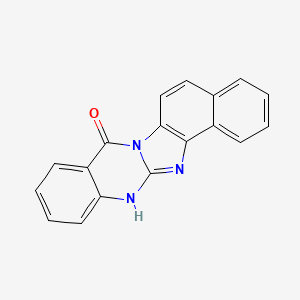 molecular formula C18H11N3O B14681598 2,10,12-triazapentacyclo[11.8.0.02,11.04,9.014,19]henicosa-1(13),4,6,8,11,14,16,18,20-nonaen-3-one CAS No. 33167-82-7