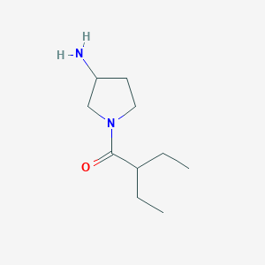 B1468160 1-(3-Aminopyrrolidin-1-yl)-2-ethylbutan-1-one CAS No. 1250553-14-0