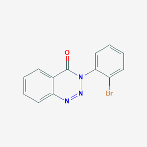 molecular formula C13H8BrN3O B14681602 3-(2-Bromophenyl)-1,2,3-benzotriazin-4(3H)-one CAS No. 34489-86-6