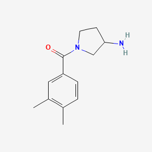 molecular formula C13H18N2O B1468161 1-(3,4-二甲基苯甲酰)吡咯烷-3-胺 CAS No. 1250299-99-0