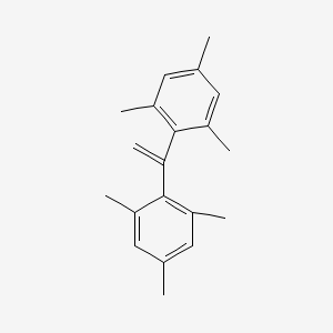 molecular formula C20H24 B14681649 Benzene, 1,1'-ethenylidenebis[2,4,6-trimethyl- CAS No. 38575-31-4