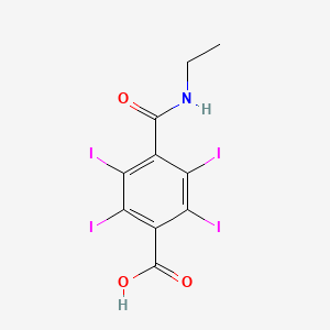 Benzoic acid, 4-((ethylamino)carbonyl)-2,3,5,6-tetraiodo-