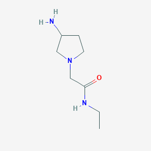 2-(3-aminopyrrolidin-1-yl)-N-ethylacetamide