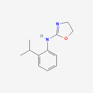 molecular formula C12H16N2O B14681689 Aniline, 2-isopropyl-N-(2-oxazolin-2-YL)- CAS No. 33587-51-8