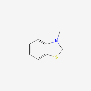 molecular formula C8H9NS B14681726 3-Methyl-2,3-dihydro-1,3-benzothiazole CAS No. 38925-98-3