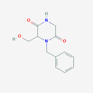 B1468173 1-Benzyl-6-(hydroxymethyl)-2,5-piperazinedione CAS No. 1353497-53-6