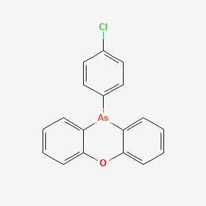 molecular formula C18H12AsClO B14681805 10H-Phenoxarsine, 10-(4-chlorophenyl)- CAS No. 27796-61-8