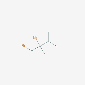 molecular formula C6H12Br2 B14681809 1,2-Dibromo-2,3-dimethylbutane CAS No. 29916-45-8