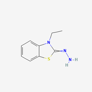 3-Ethyl-2-hydrazinylidene-2,3-dihydro-1,3-benzothiazole