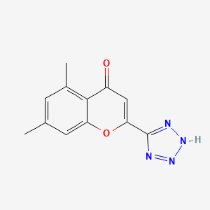 5,7-Dimethyl-2-(1H-tetrazol-5-yl)-4H-1-benzopyran-4-one