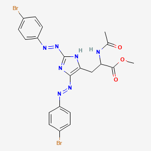 Methyl N-acetyl-3-{5-[(E)-(4-bromophenyl)diazenyl]-2-[2-(4-bromophenyl)hydrazinylidene]-2H-imidazol-4-yl}alaninate