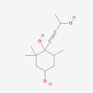 1-(3-Hydroxybut-1-yn-1-yl)-2,2,6-trimethylcyclohexane-1,4-diol