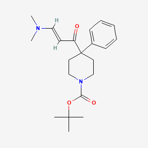 B1468184 tert-Butyl 4-[(E)-3-(dimethylamino)-2-propenoyl]-4-phenyl-1-piperidinecarboxylate CAS No. 1353519-40-0