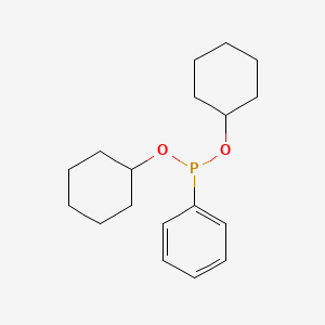 B14681859 Dicyclohexyl phenylphosphonite CAS No. 39150-00-0