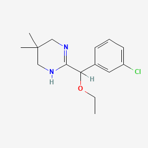 3,4,5,6-Tetrahydro-2-(3-chloro-alpha-ethoxybenzyl)-5,5-dimethylpyrimidine