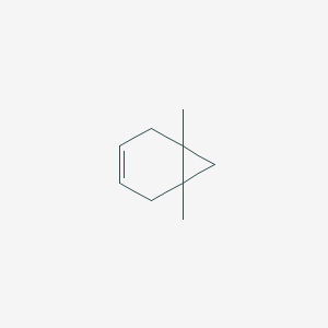 molecular formula C9H14 B14681879 1,6-Dimethylbicyclo[4.1.0]hept-3-ene CAS No. 38749-44-9