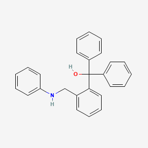 molecular formula C26H23NO B14681886 Diphenyl{2-[(phenylamino)methyl]phenyl}methanol CAS No. 28505-05-7