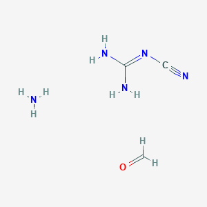 molecular formula C3H9N5O B14681892 N-Cyanoguanidine--formaldehyde--ammonia (1/1/1) CAS No. 34728-25-1