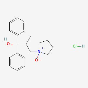 1-Pyrrolidinepropanol, alpha,alpha-diphenyl-beta-methyl-, N-oxide, hydrochloride