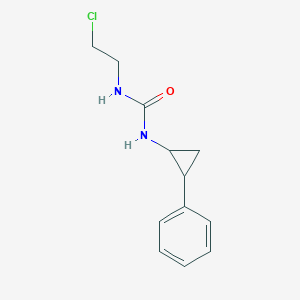 molecular formula C12H15ClN2O B14681971 1-(2-Chloroethyl)-3-(2-phenylcyclopropyl)urea CAS No. 33059-84-6