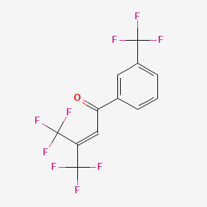 4,4,4-Trifluoro-3-(trifluoromethyl)-1-[3-(trifluoromethyl)phenyl]but-2-en-1-one